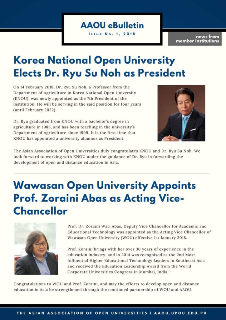 Newsletter | Asian Association of Open Universities